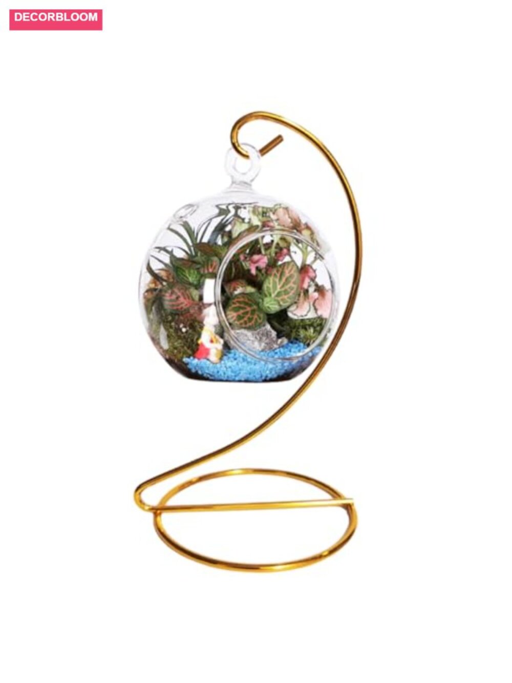 6 Inch Metal Ornament Display Stand Hanging Hook Stand Pedestal Base
